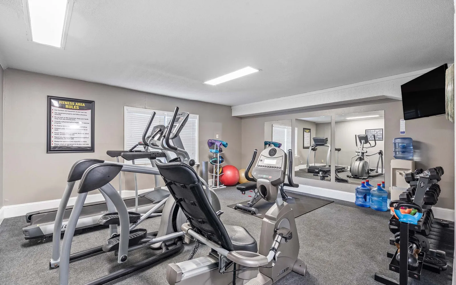 The Retreat at Mill Creek - a fitness center with equipment