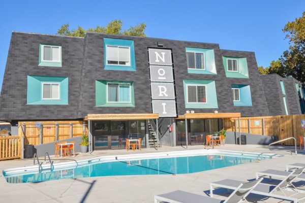 NORI 3 Nori leasing office and pool in Kansas City, MO