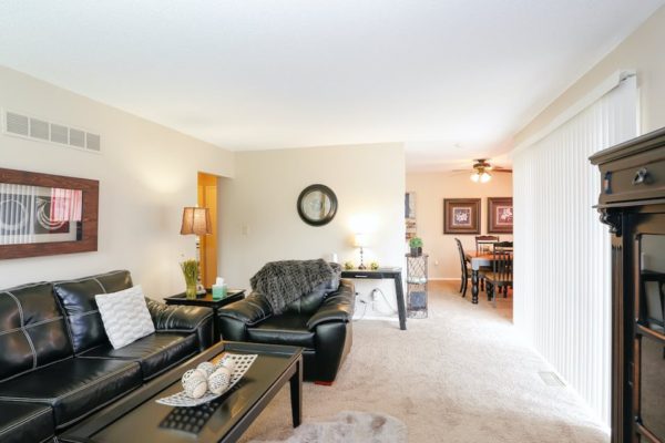 TOMO 1 Living room in Kansas City apartment